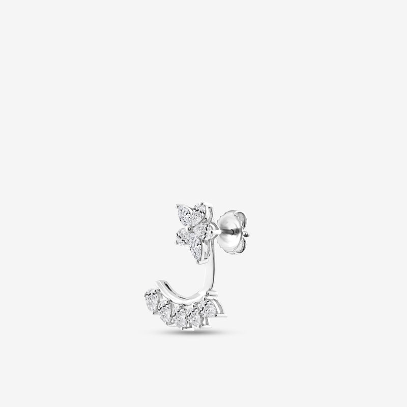 Twilight Petals Diamond Ear Jackets
