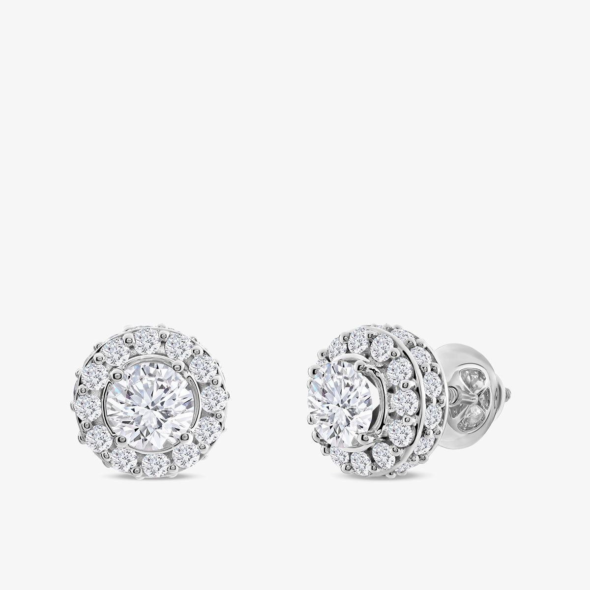 HALOLUXE<span> Solitaire Stud </span>EARRINGS