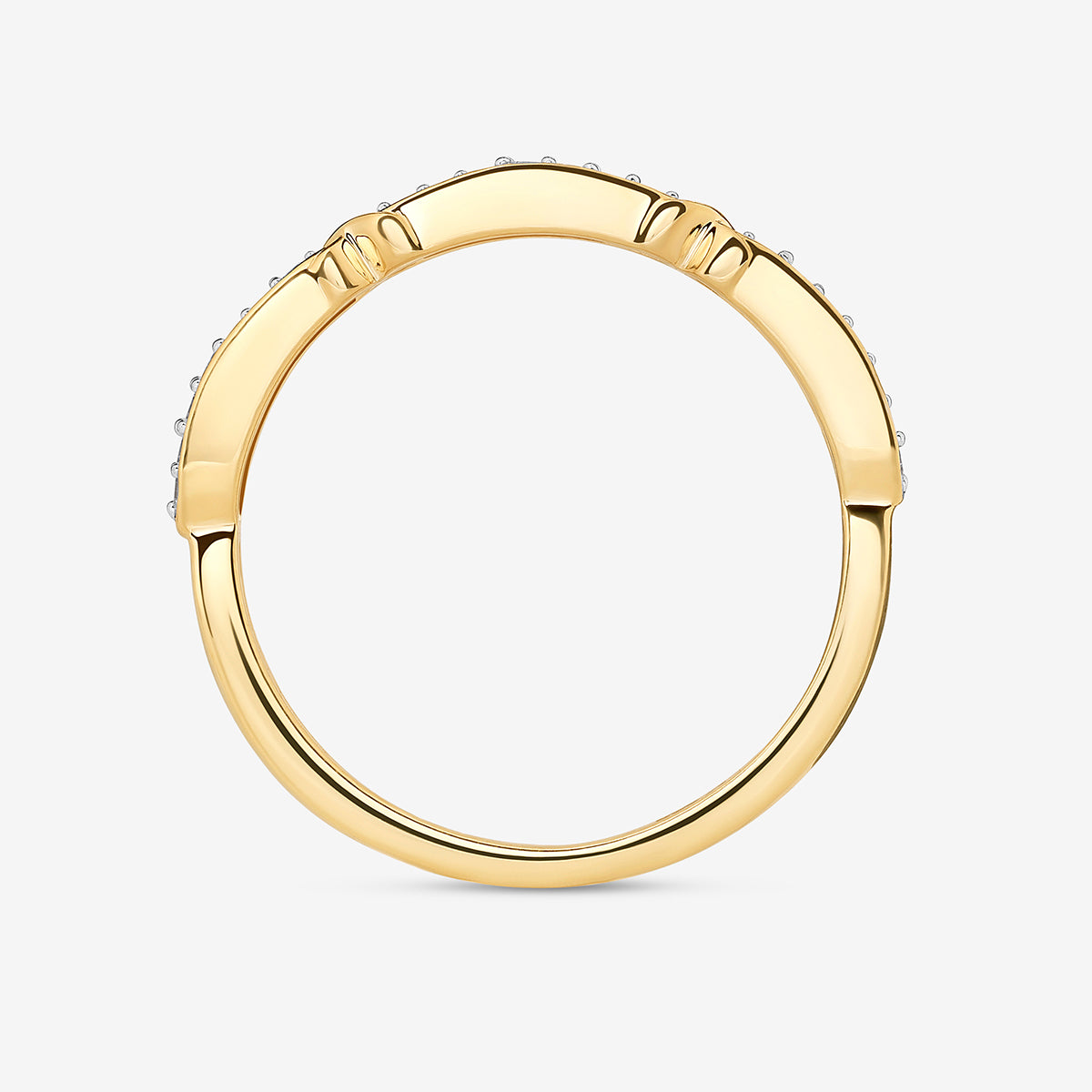 CRESCENT<span> Arc Diamond </span>RING