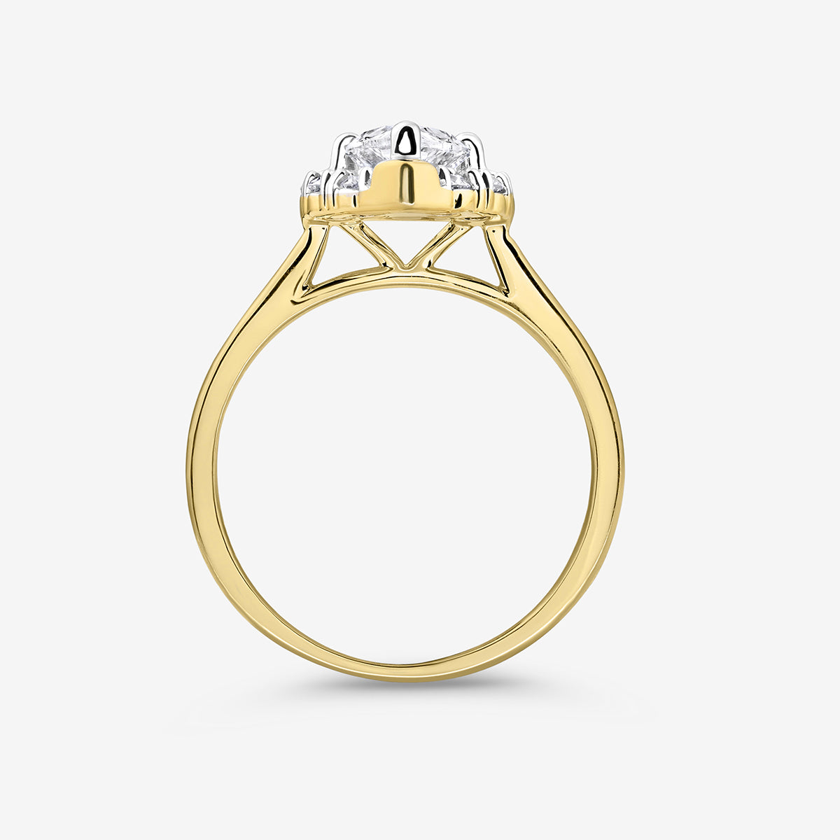 MAJESTIC <span>Pear Halo</span> RING