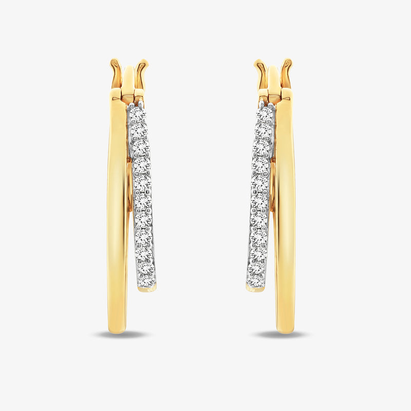 Guardian Glow Diamond Hoop Earrings