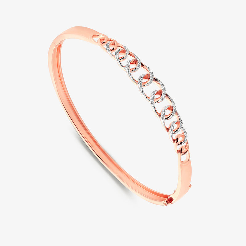 Twirl Crest Diamond Bracelet