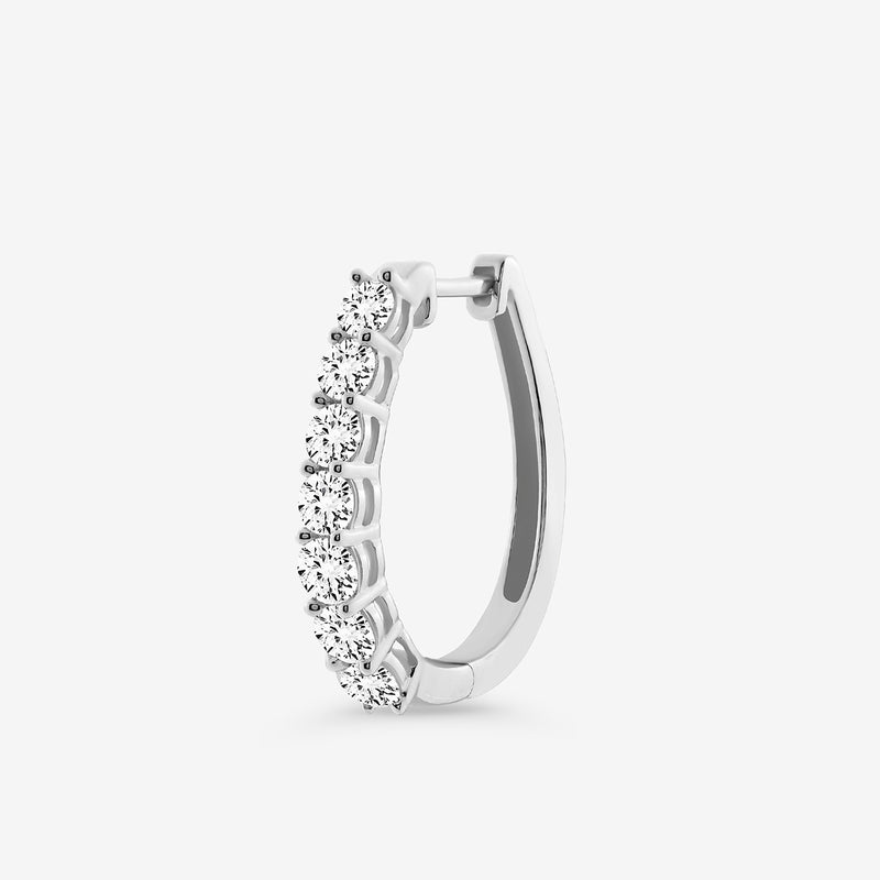 Keemti Jewels CLASSIC Weave Hoop EARRINGS with sparkling diamonds, shown on a white background.