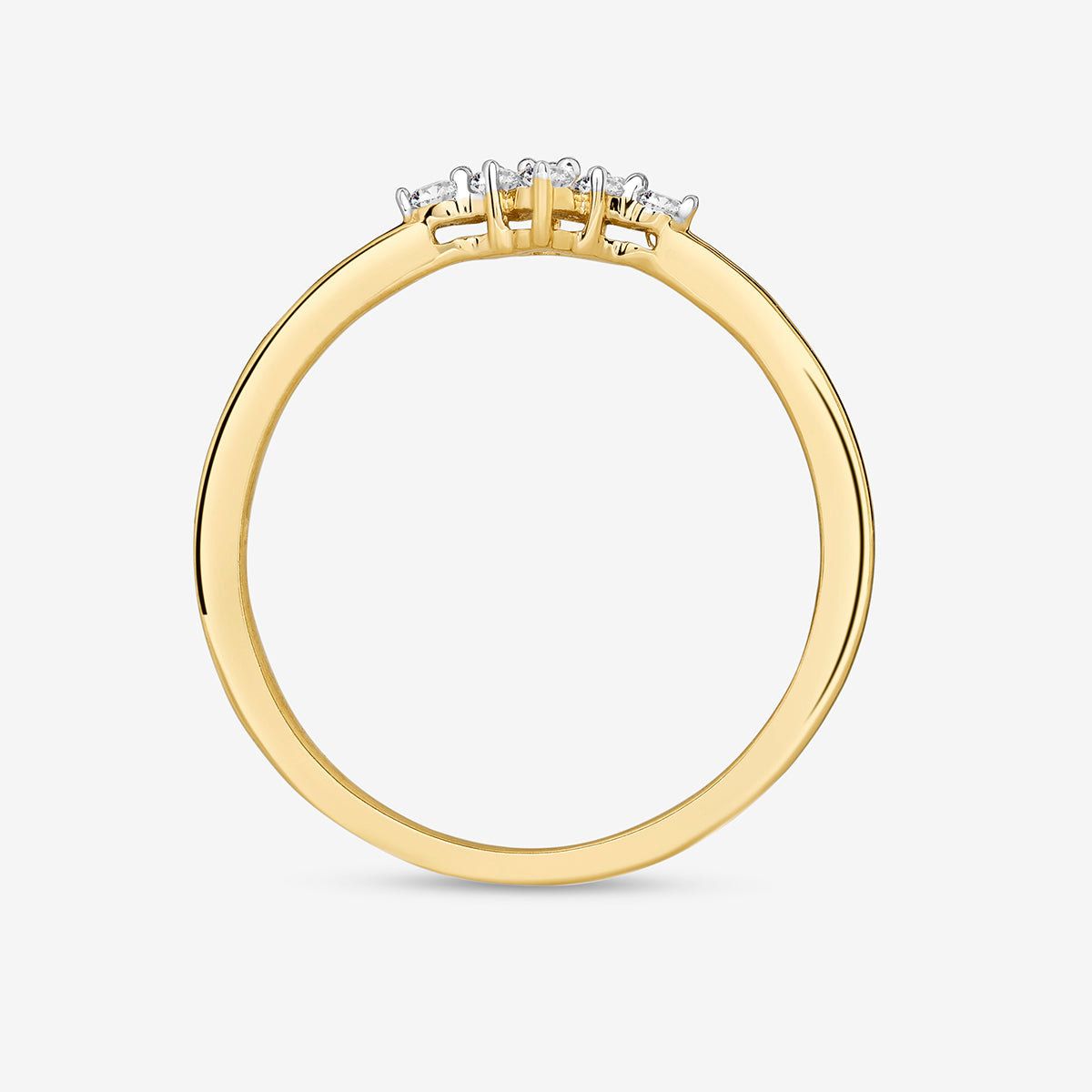 PETITE<span> Trio Cluster Diamond </span>RING