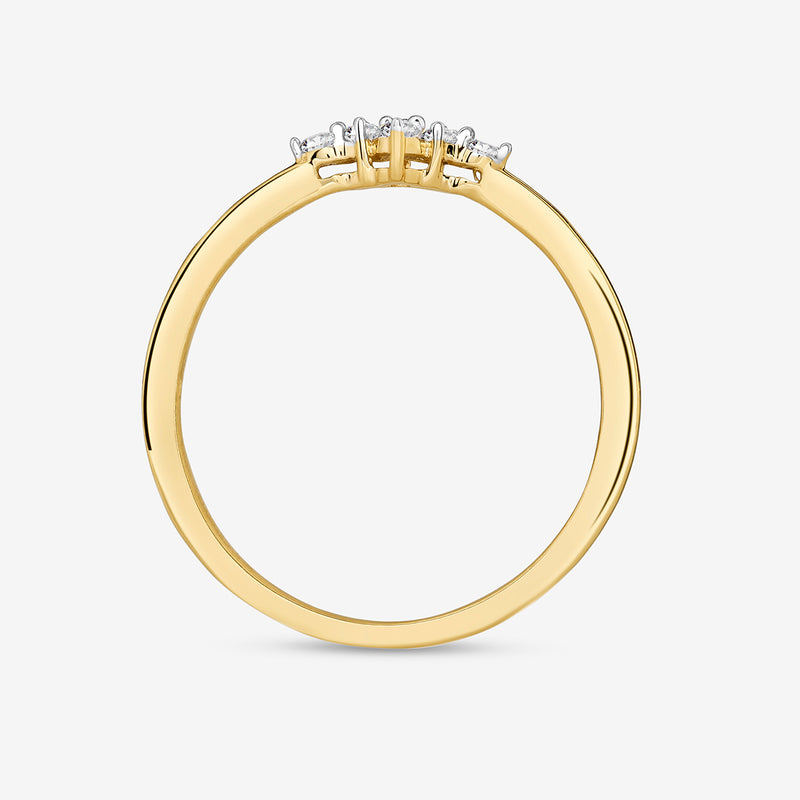 Petite Trio Cluster Diamond Ring