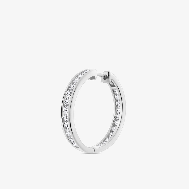 Timeless Spark Diamond Huggie Earrings