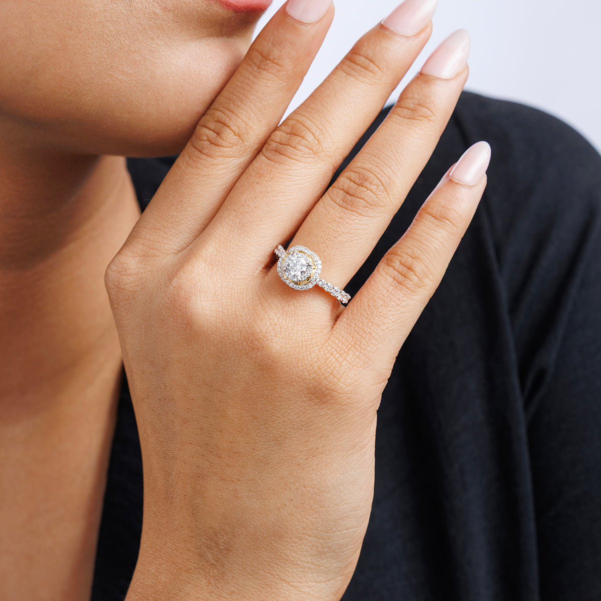 DOUBLE<span> Halo Promise </span>RING