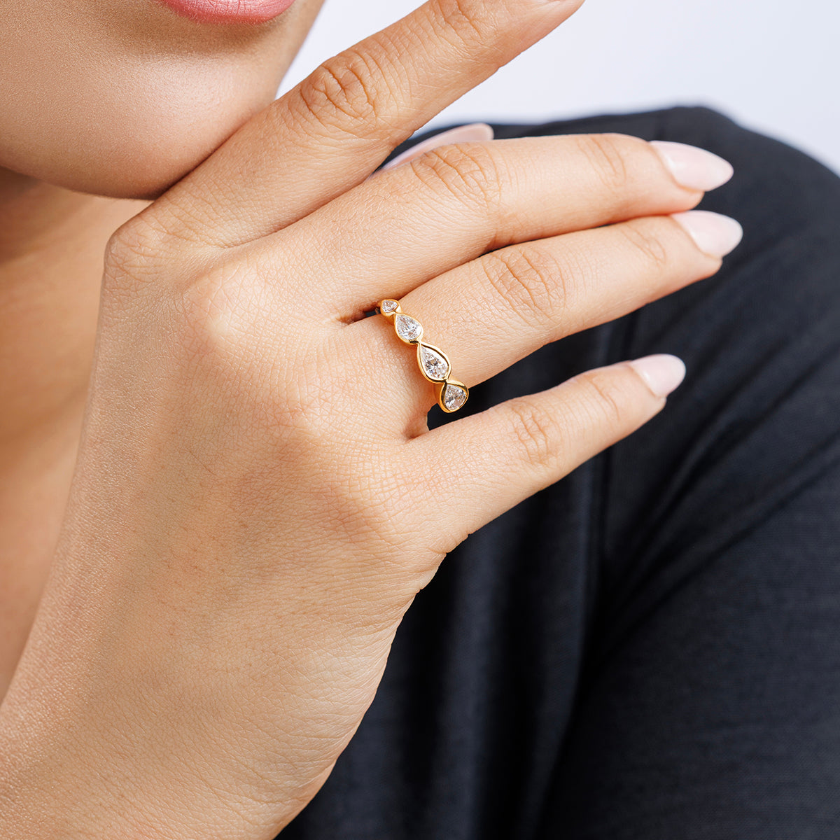 Pear Shine Ring