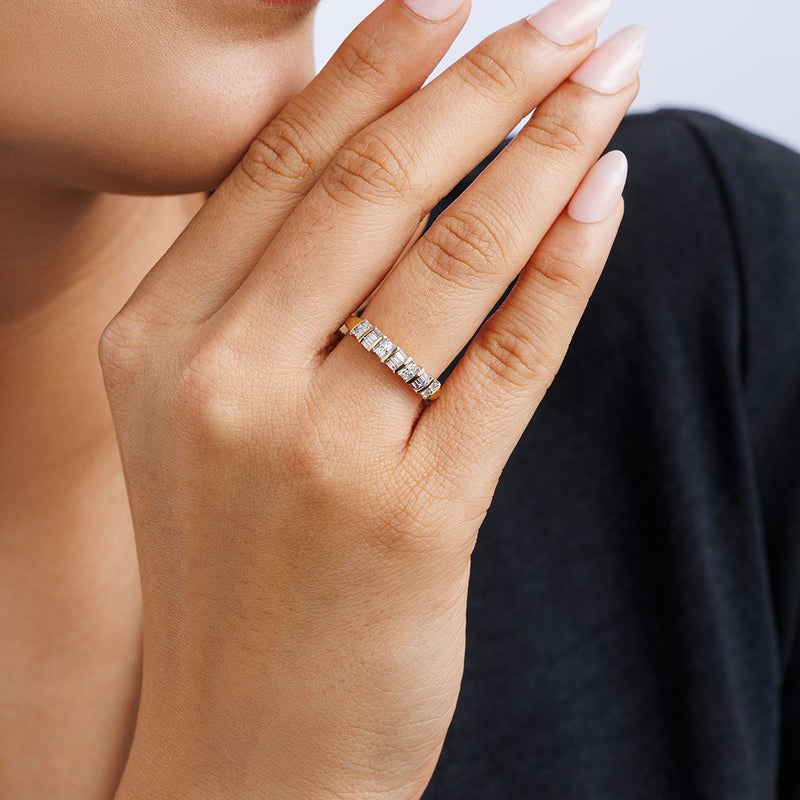 Classic Baguette Diamond Band