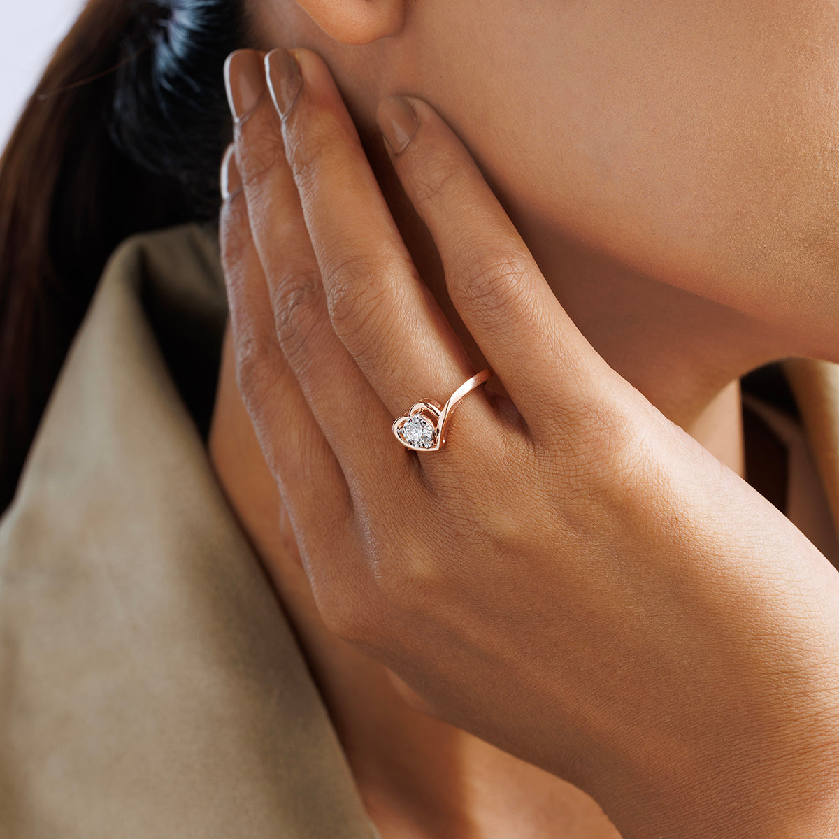 SWEET<span> Heart Swirl </span>RING