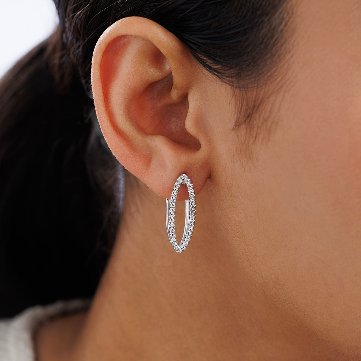 PURE<span>Radiance Diamond Hoop </span>EARRINGS