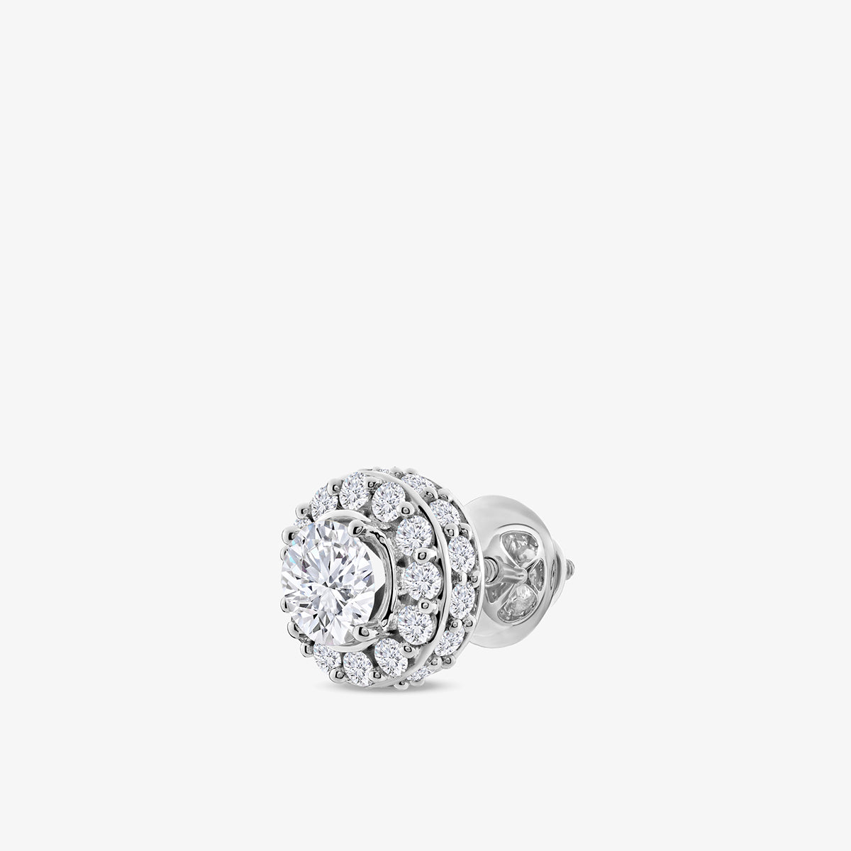 HALOLUXE<span> Solitaire Stud </span>EARRINGS