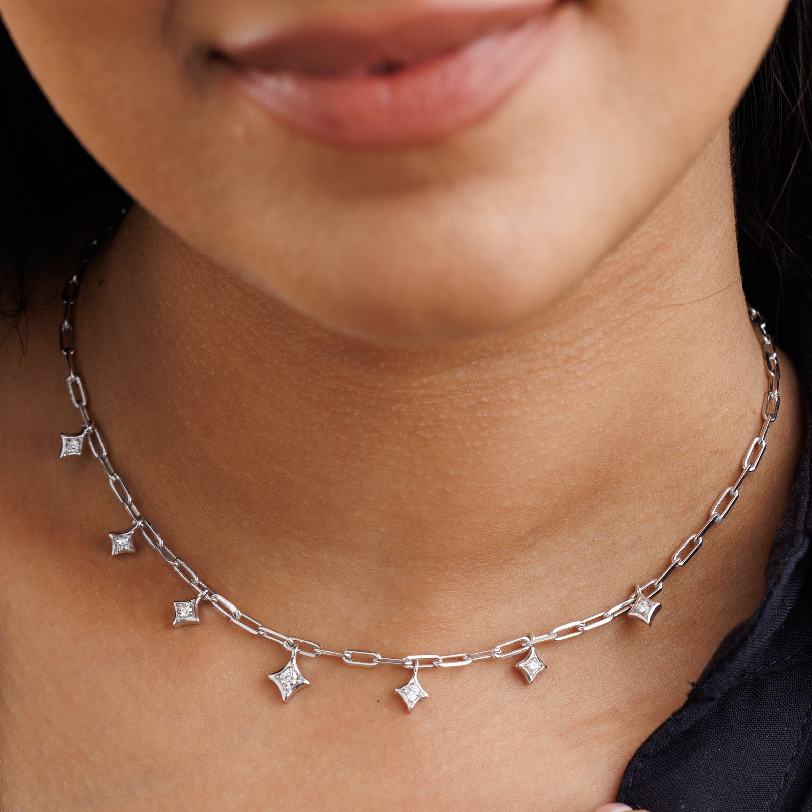 TWINKLE <span>Grid Charm</span> NECKLET