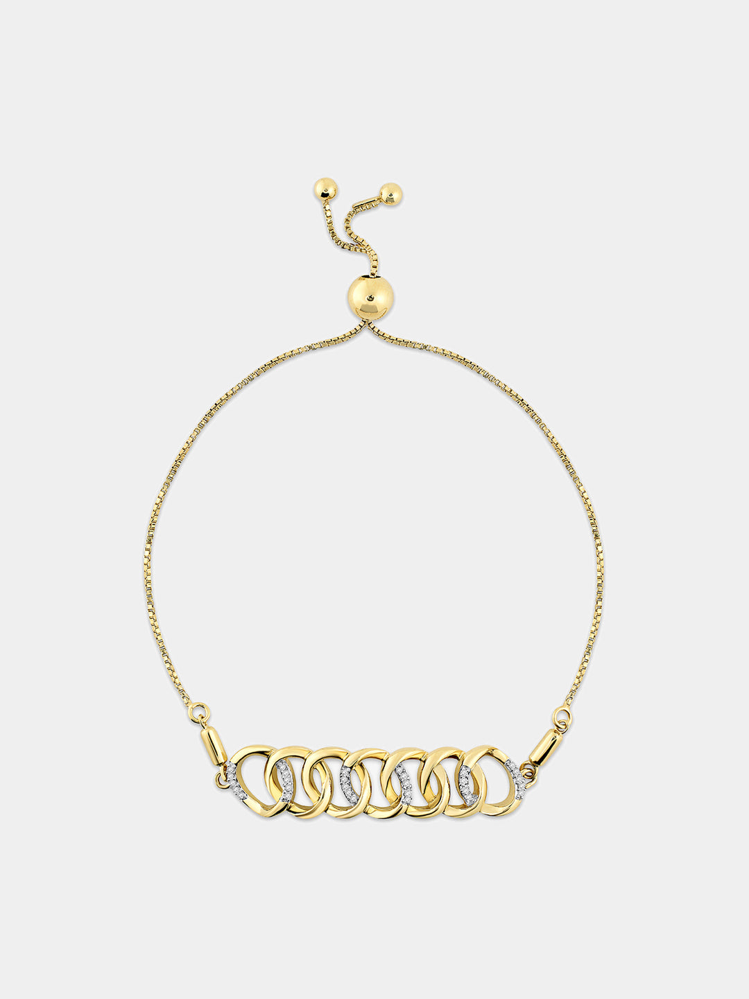 Interlinked Glow Bolo Bracelet - keemti jewels