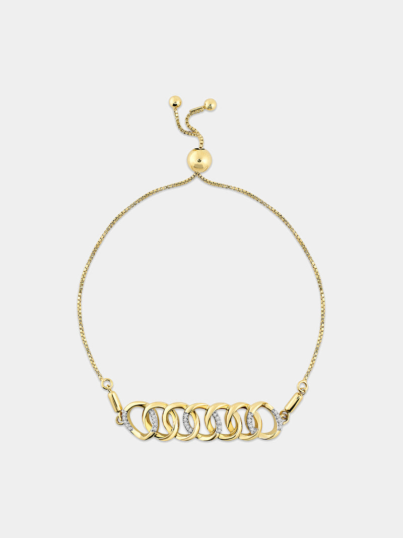 Interlinked Glow Bolo Bracelet - keemti jewels