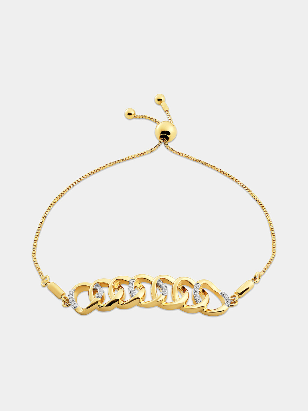 Interlinked Glow Bolo Bracelet - keemti jewels