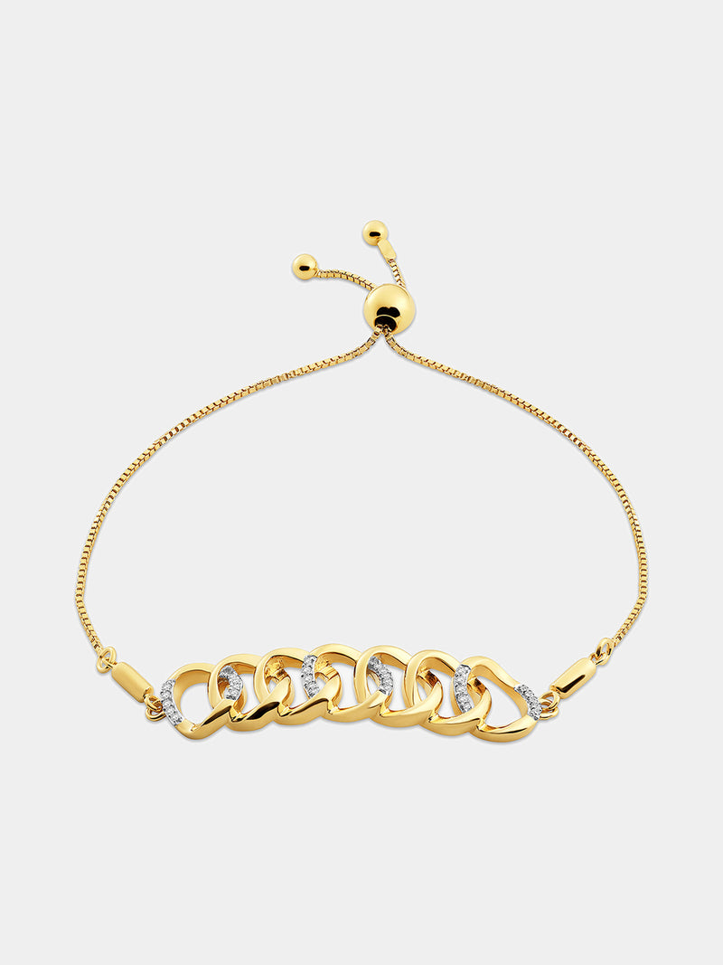 Interlinked Glow Bolo Bracelet - keemti jewels