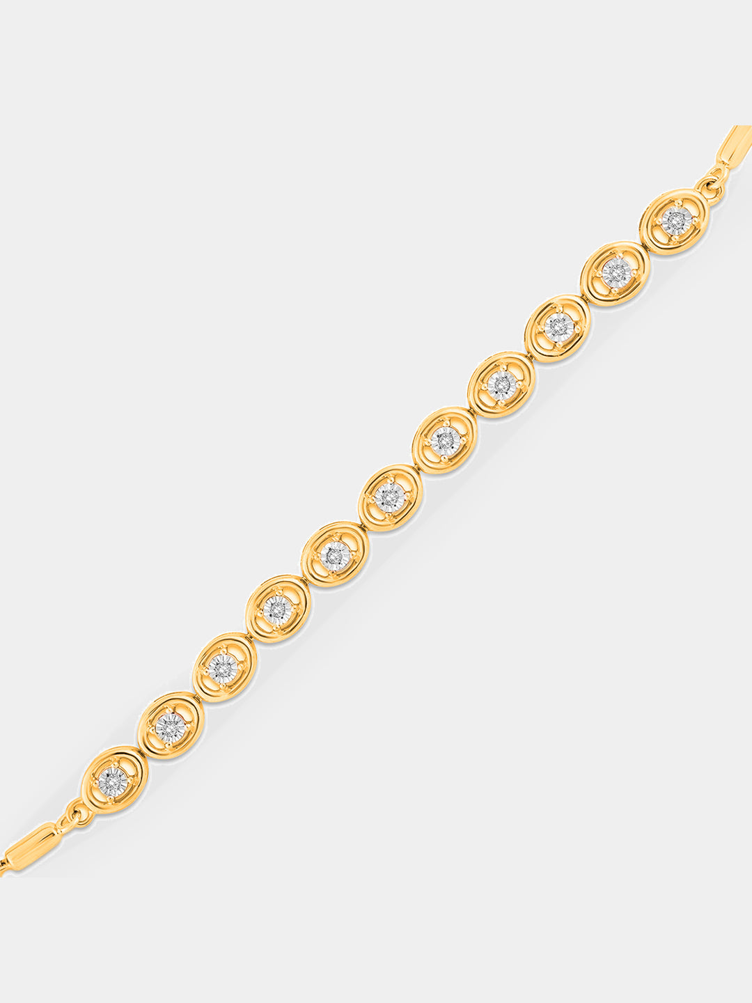 Halo Bolo armband in rosÃ©goud met sprankelende stenen, zilver 925