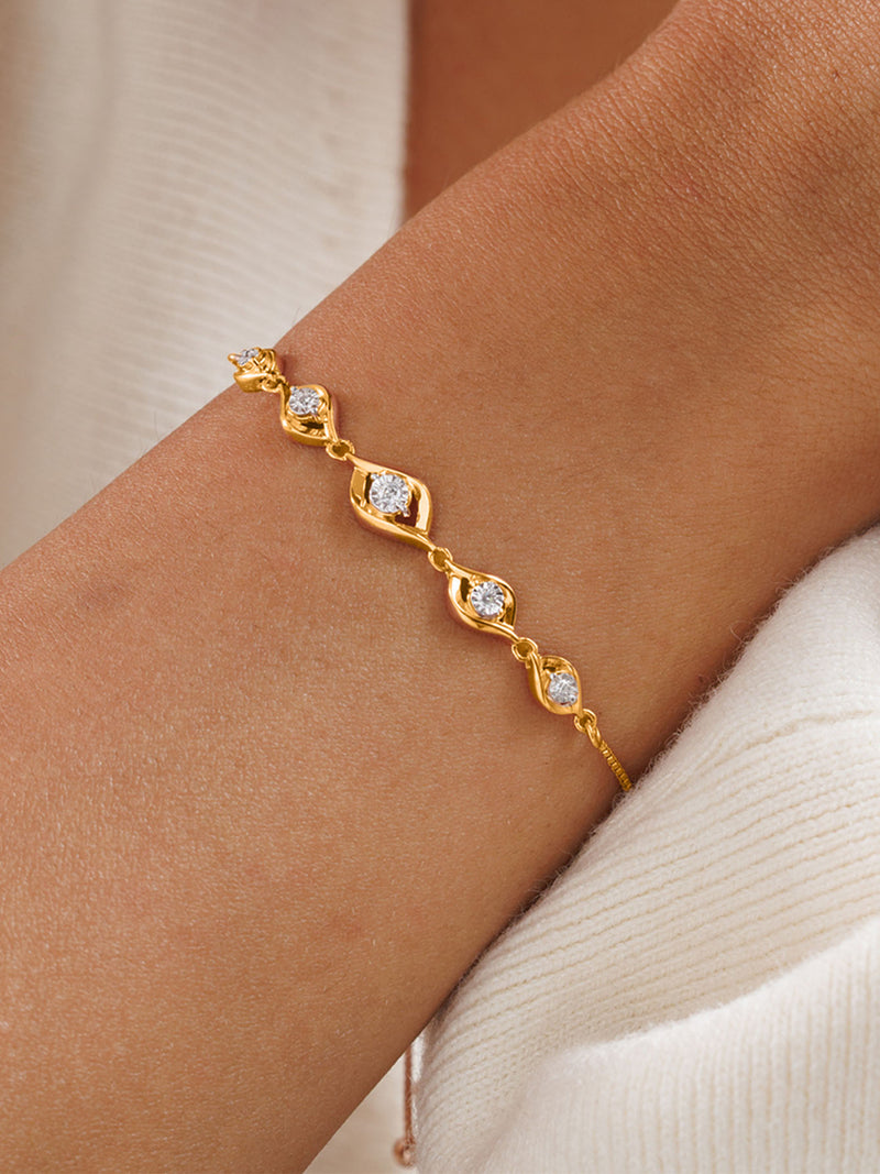 Gold Leaf Bolo Bracelet - keemti jewels