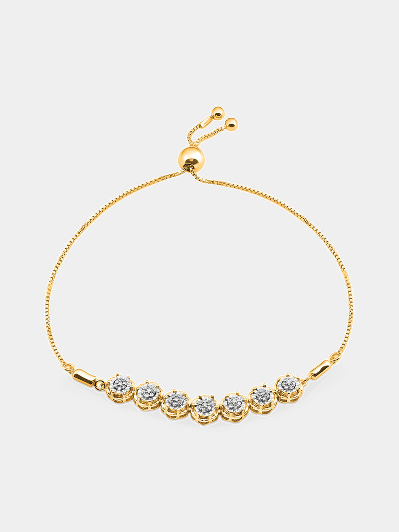 Cascading Floral Bolo Bracelet - keemti jewels