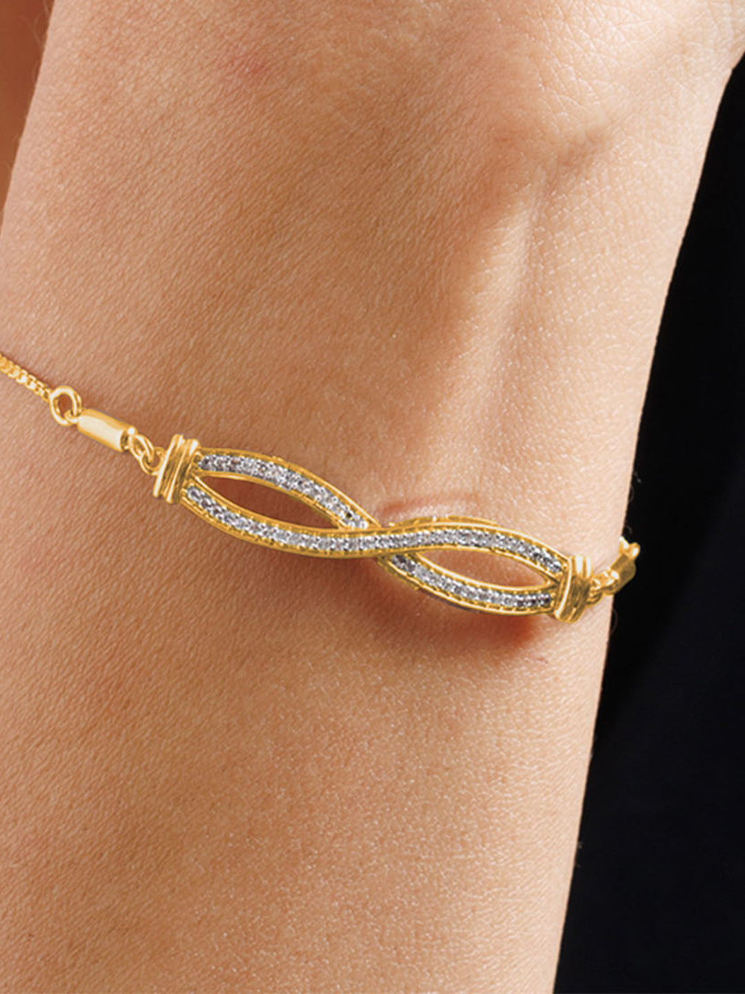 Infinity Diamond Bolo Bracelet - keemti jewels