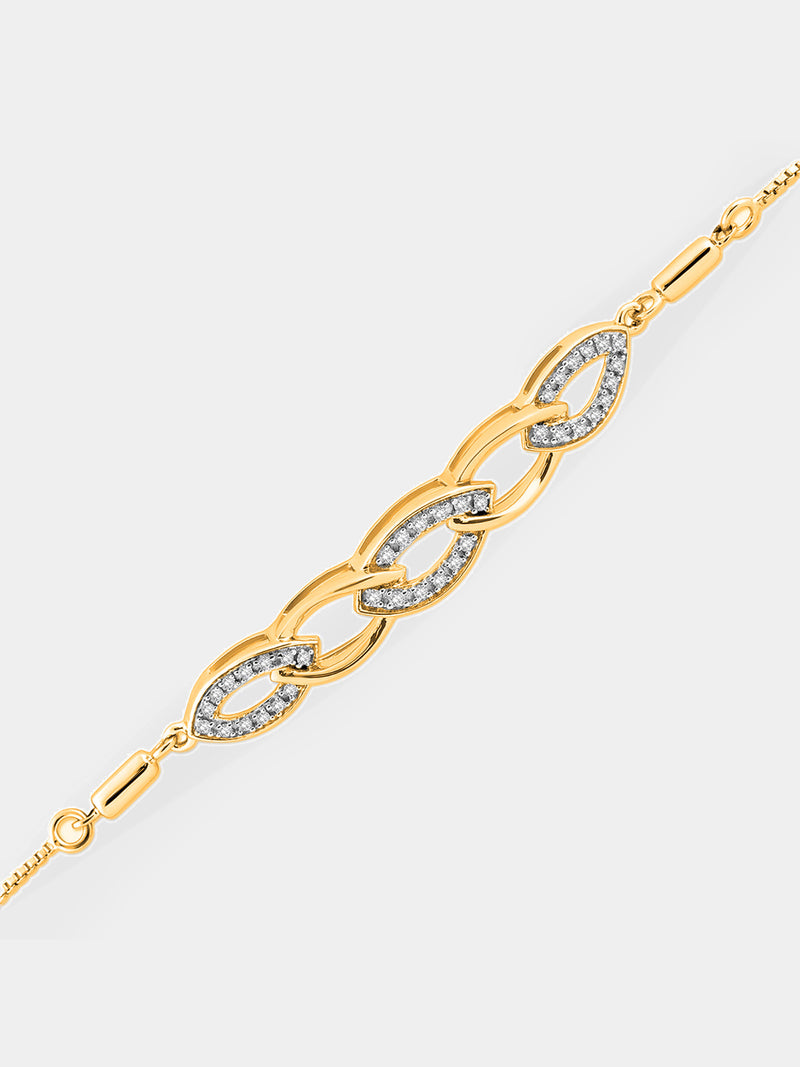 Two-Tone Interlinked Bolo Bracelet - keemti jewels