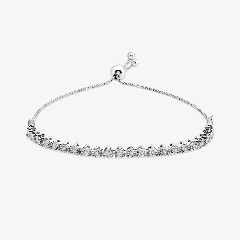 Cascaded Line Bolo Bracelet