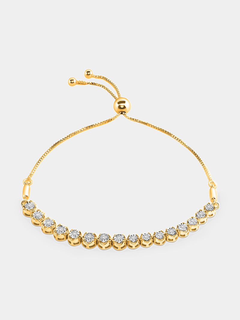 Dual Tone Line Bolo Bracelet - keemti jewels