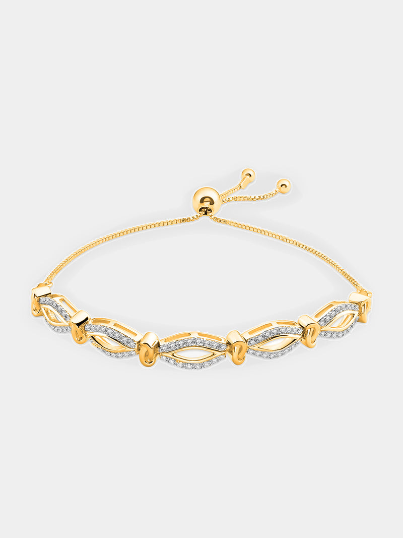 Keemti Jewels Marquise Link Bolo Bracelet Model View