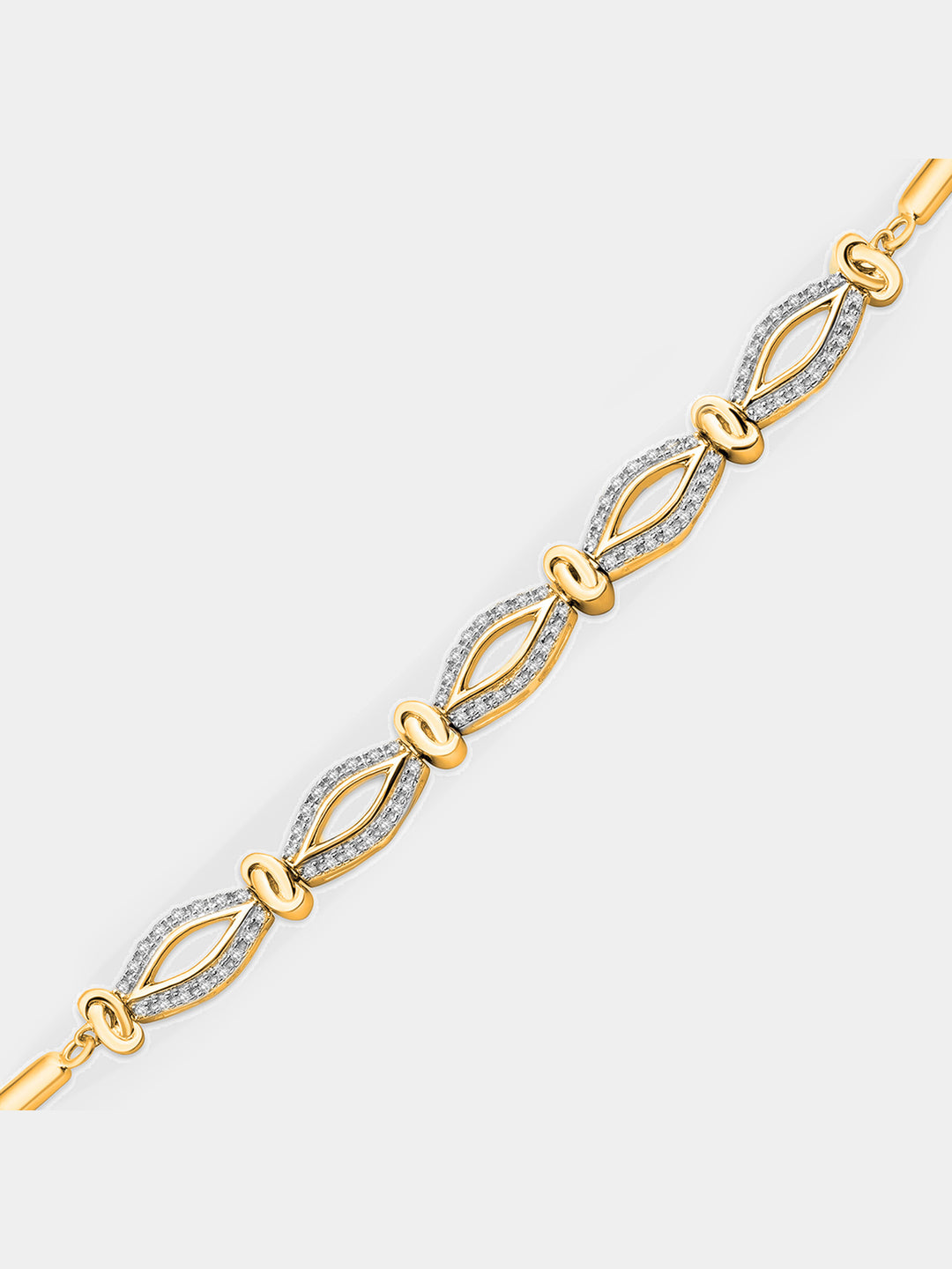 Keemti Jewels Marquise Link Bolo Bracelet Main View