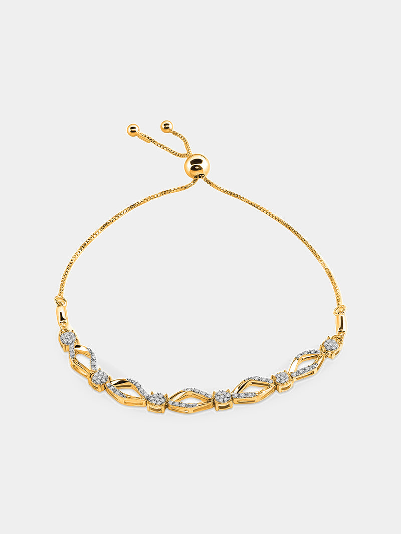Keemti Jewels Enchanted Marquise Bolo Bracelet Model View