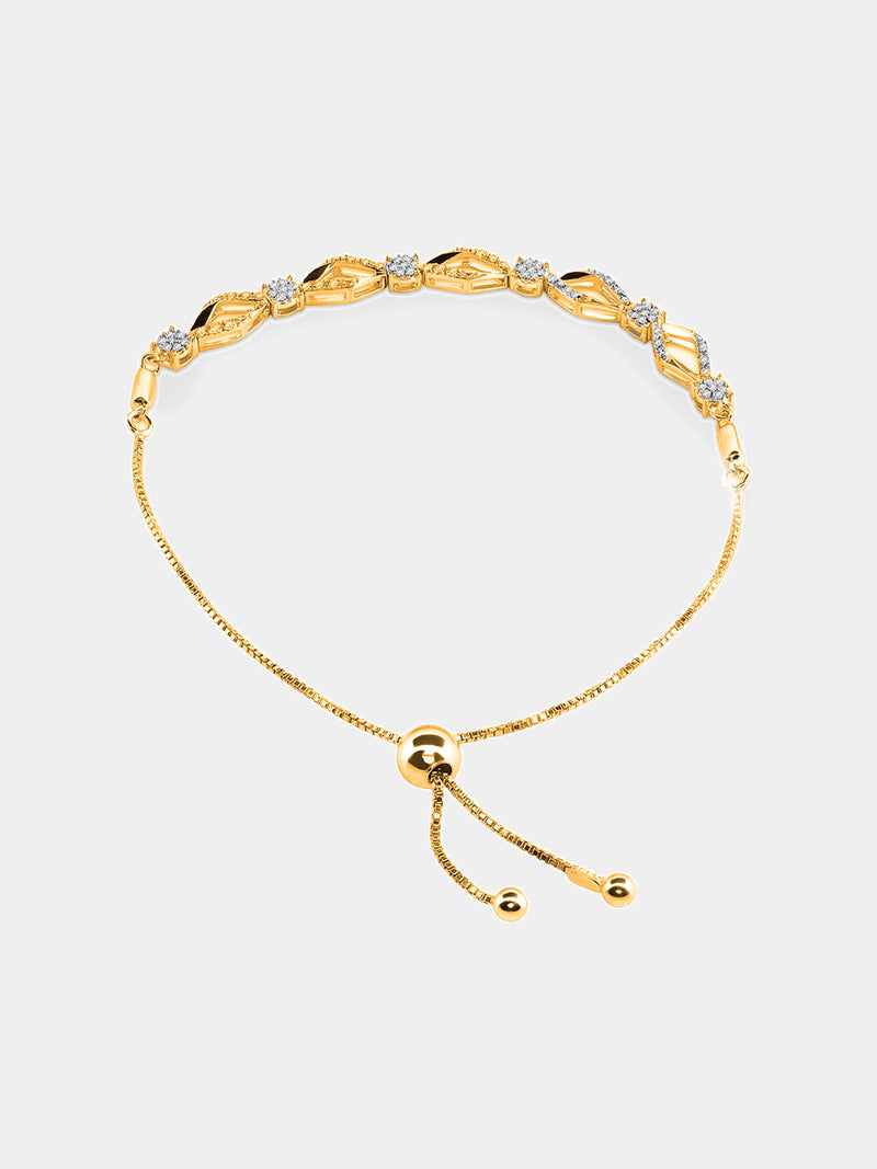 Keemti Jewels Enchanted Marquise Bolo Bracelet Side View