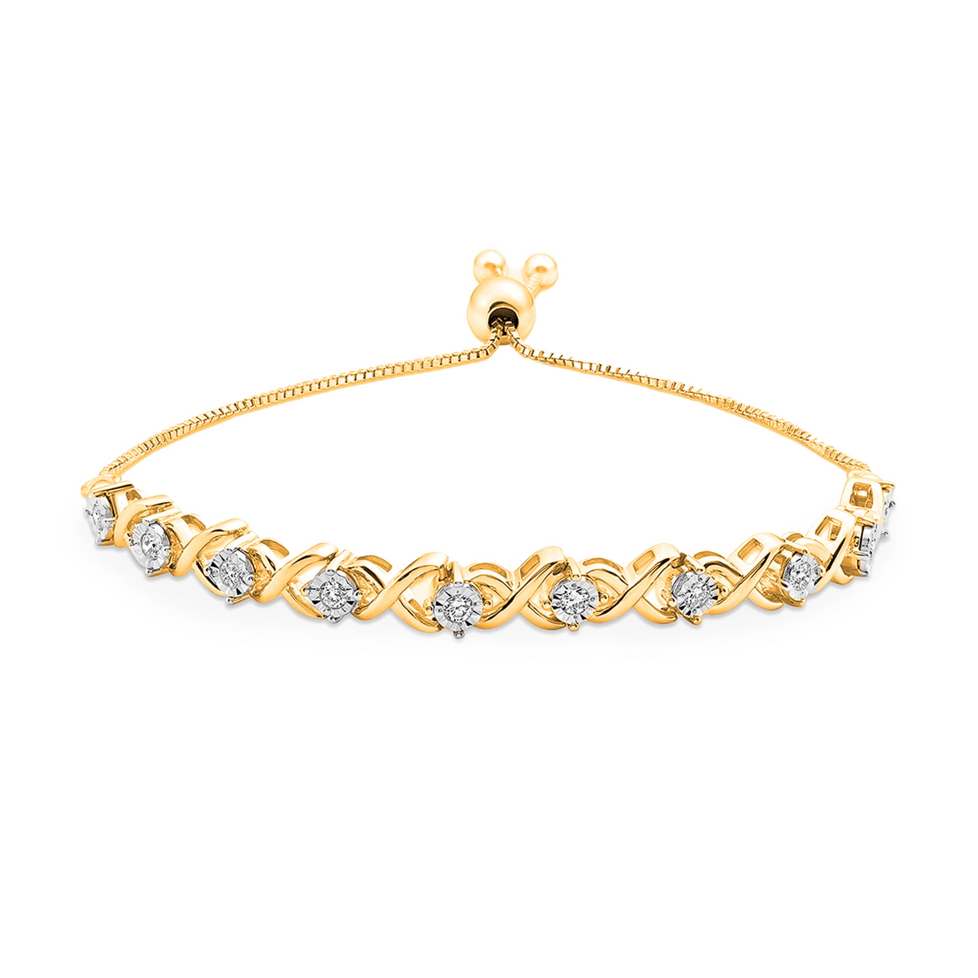 Keemti Jewels' Infinity Twist Bolo Bracelet shines with lab-grown diamonds and an adjustable clasp for endless love.