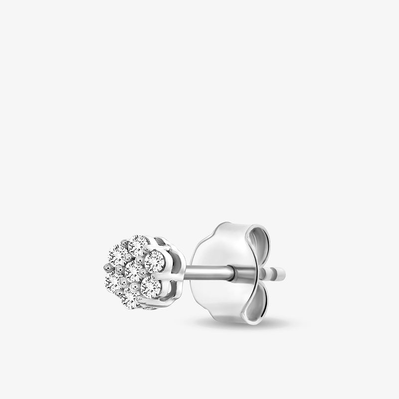 Classic Cluster Diamond Stud Earrings