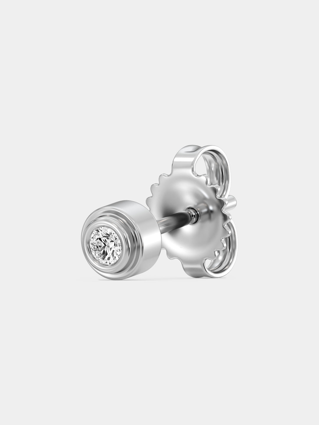 Keemti Jewels' Classic Everyday Shine Stud Earrings: timeless diamond studs in silver with secure butterfly backings.