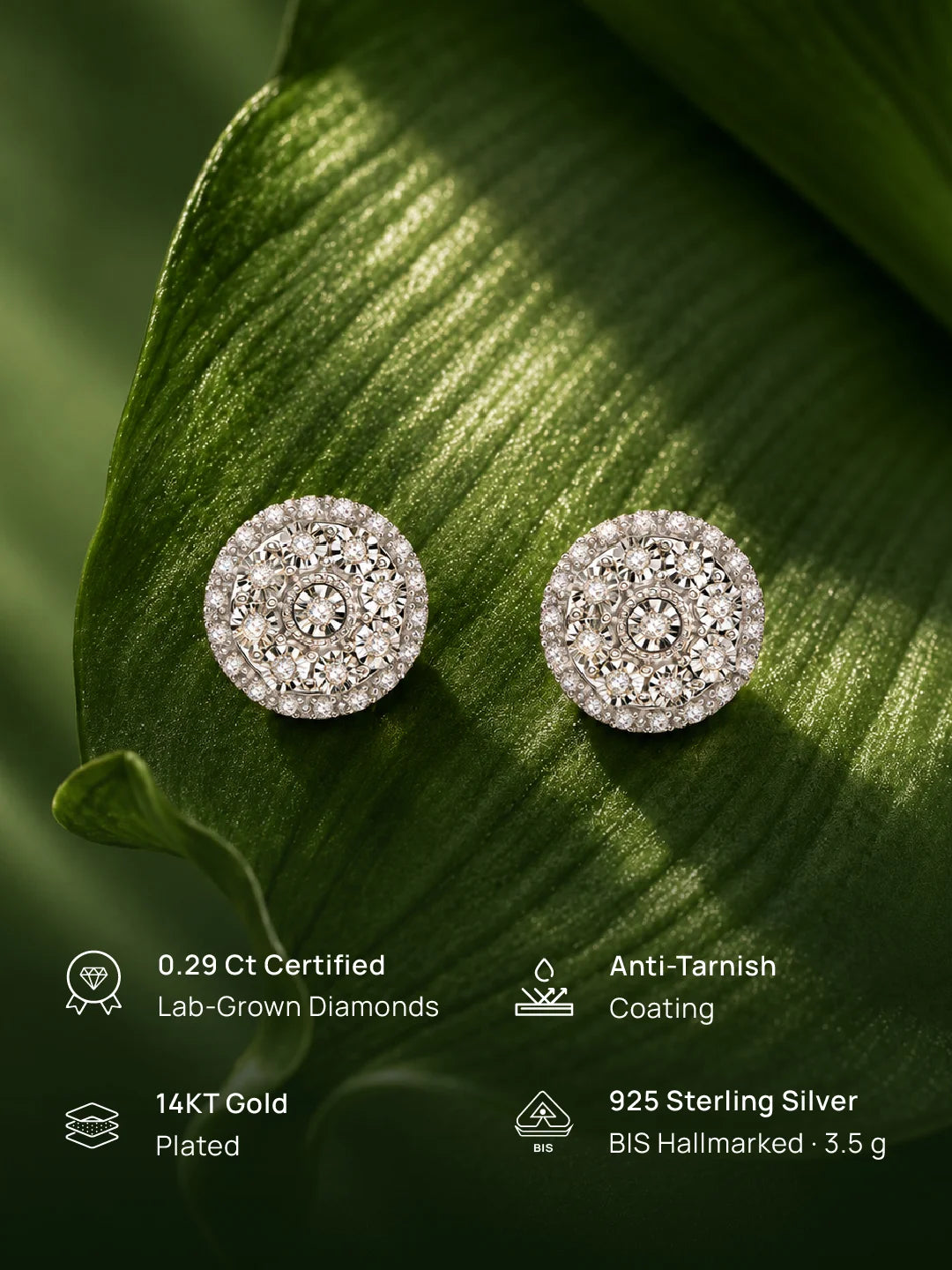 Halo Bloom Stud Earrings