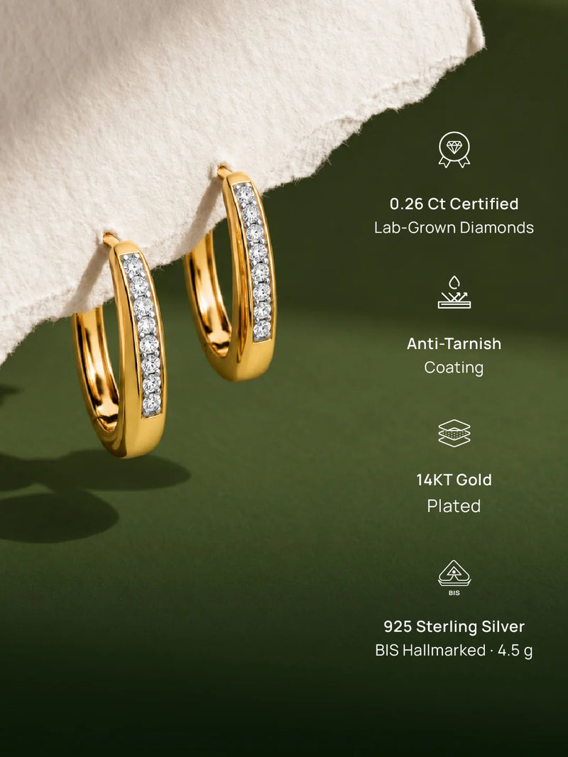 Classic Shine Hoop Earrings