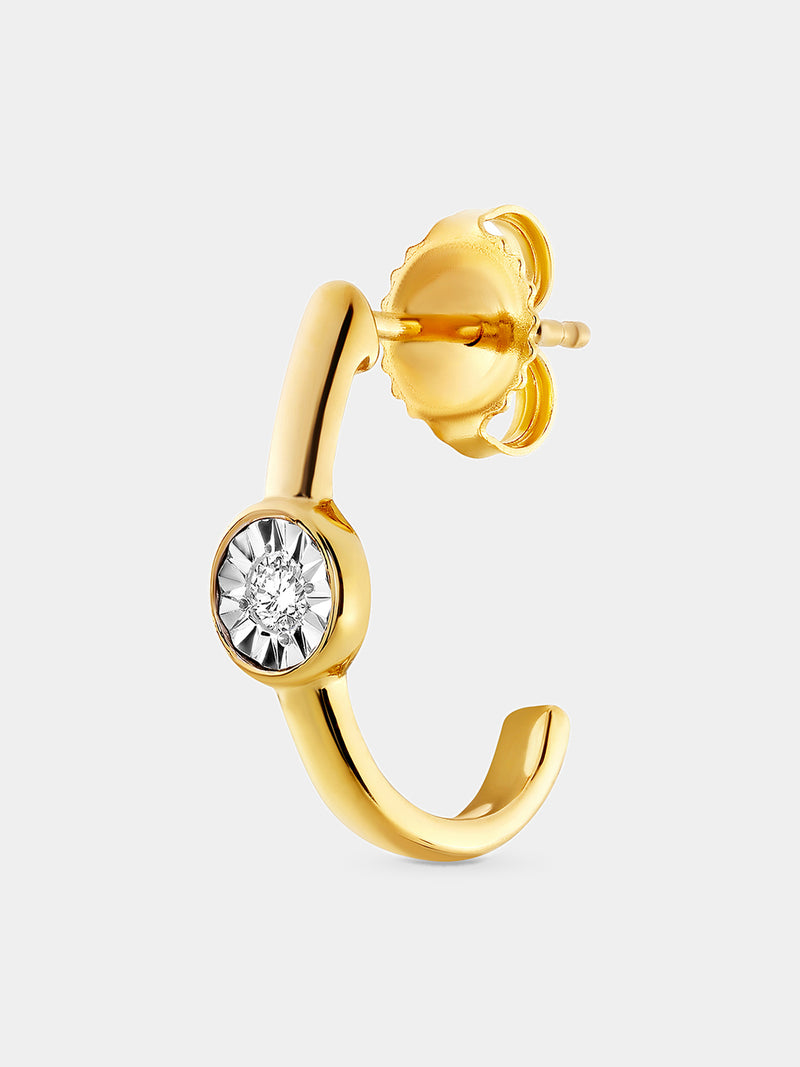 Keemti Jewels Orbit Glow Hoop Earrings Side View