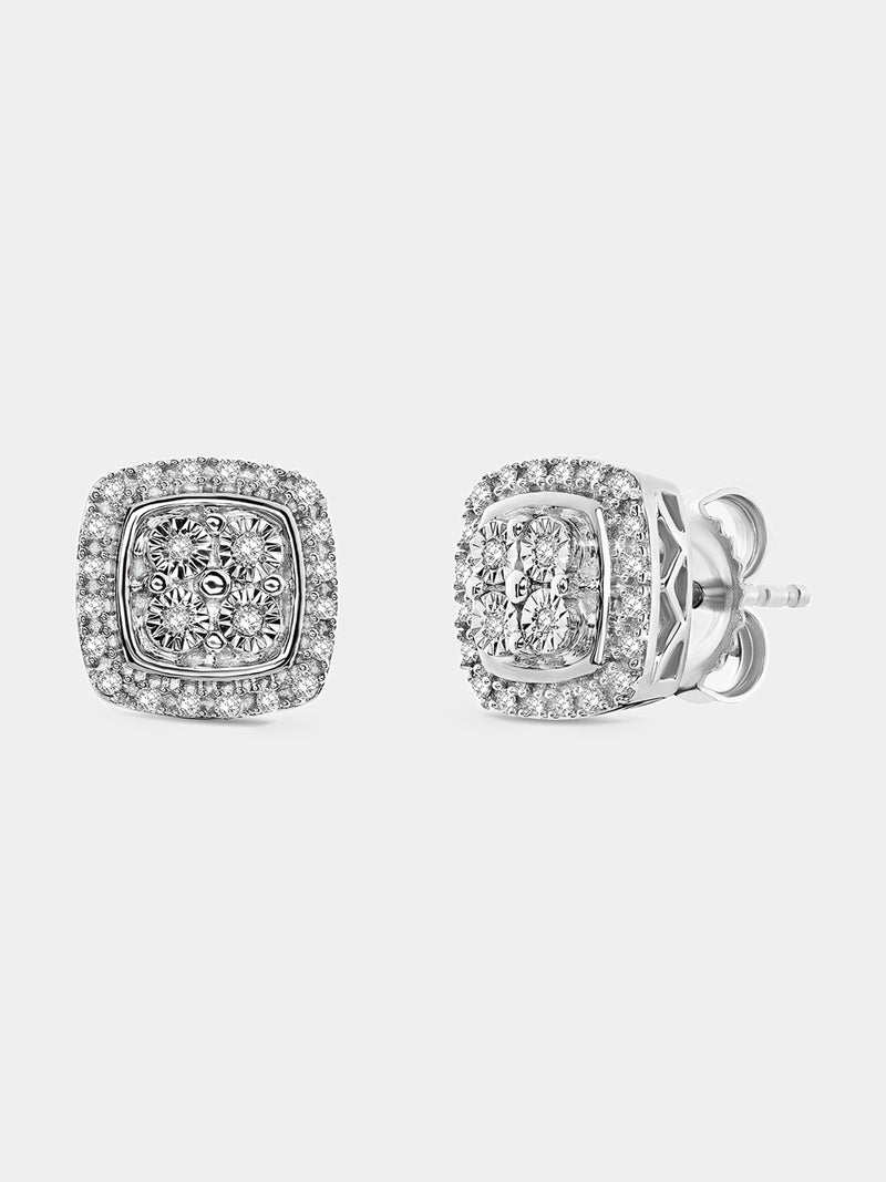 Keemti Jewels Grace Halo Diamond Earrings Main View