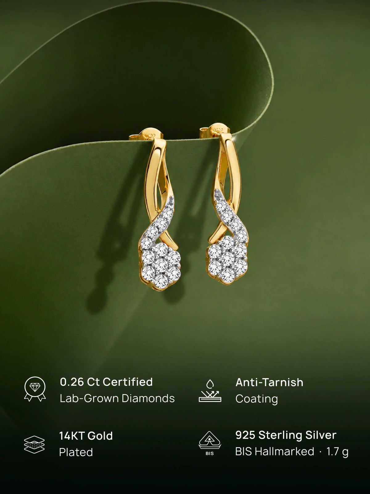 Twisted Knot Drop Earrings