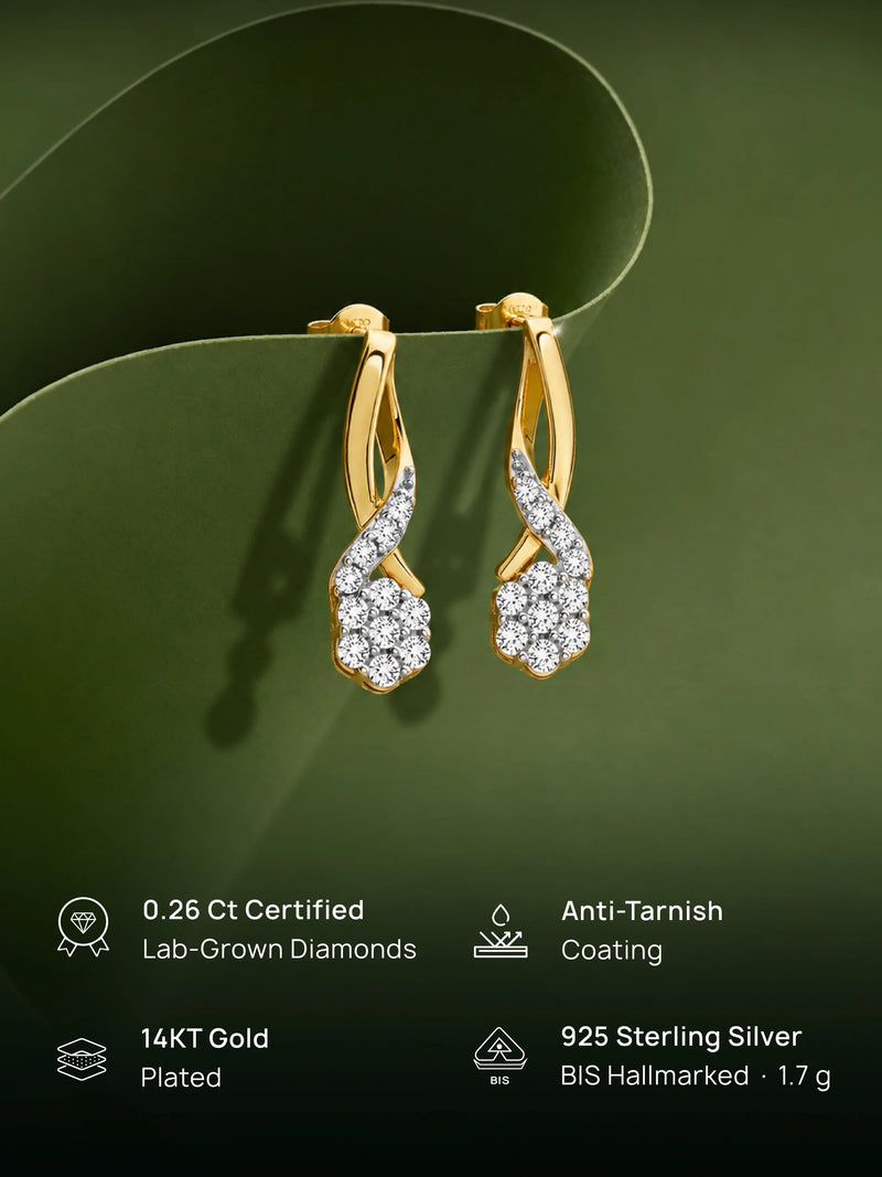 Twisted Knot Drop Earrings