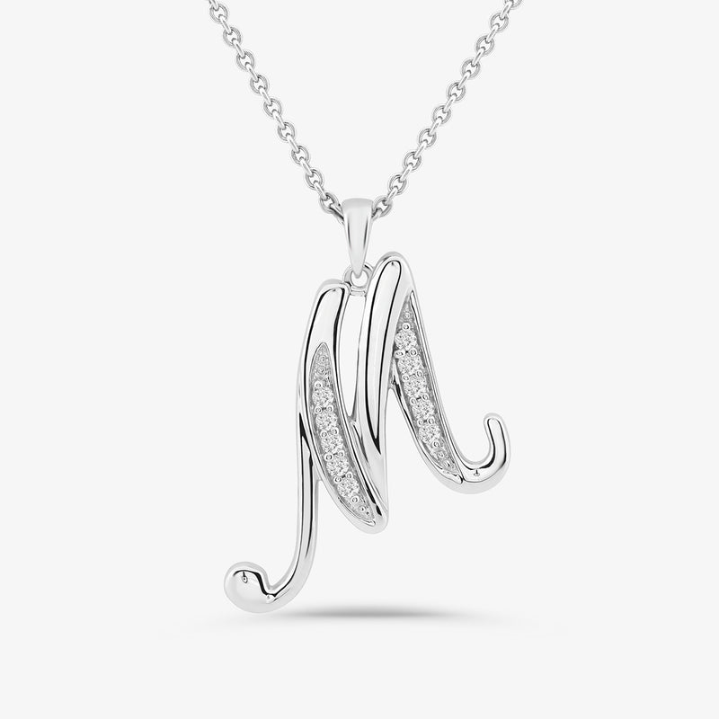 Classic M Signature Diamond Pendant