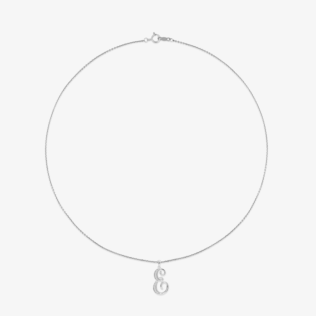 CLASSIC<span> E Signature Diamond </span>PENDANT