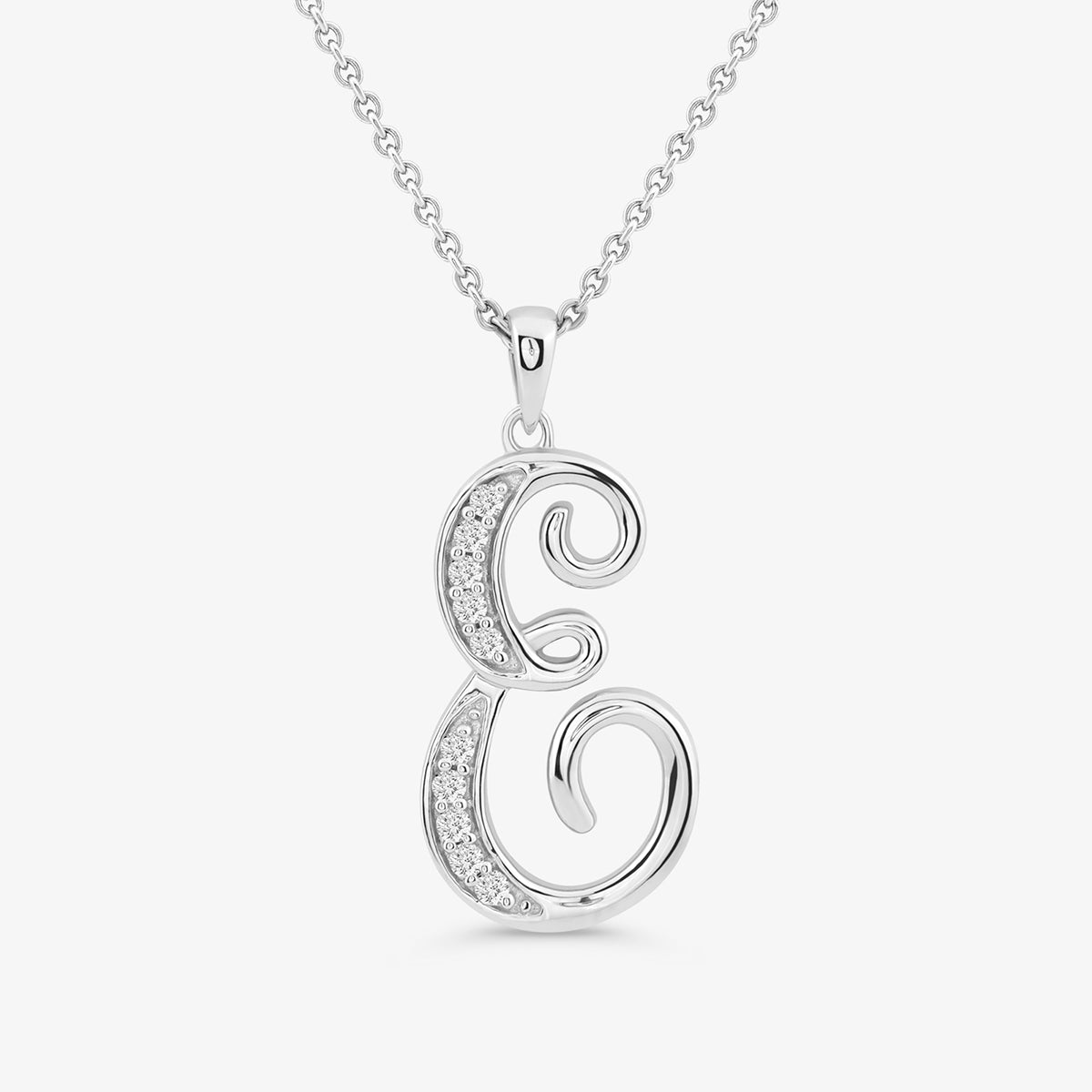 CLASSIC<span> E Signature Diamond </span>PENDANT