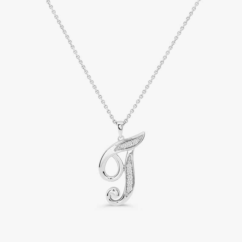 Keemti Jewels CLASSIC J Signature Pendant—an elegant necklace with sparkling gems, ideal for personalized jewelry lovers.