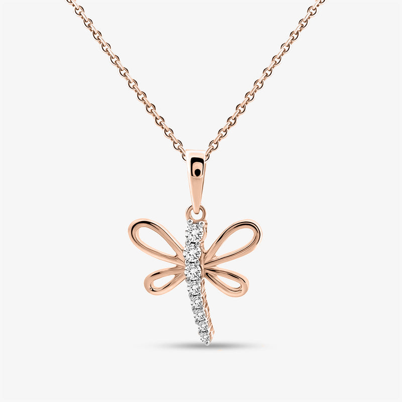 Flutter Spark Dragonfly Necklet - keemti jewels