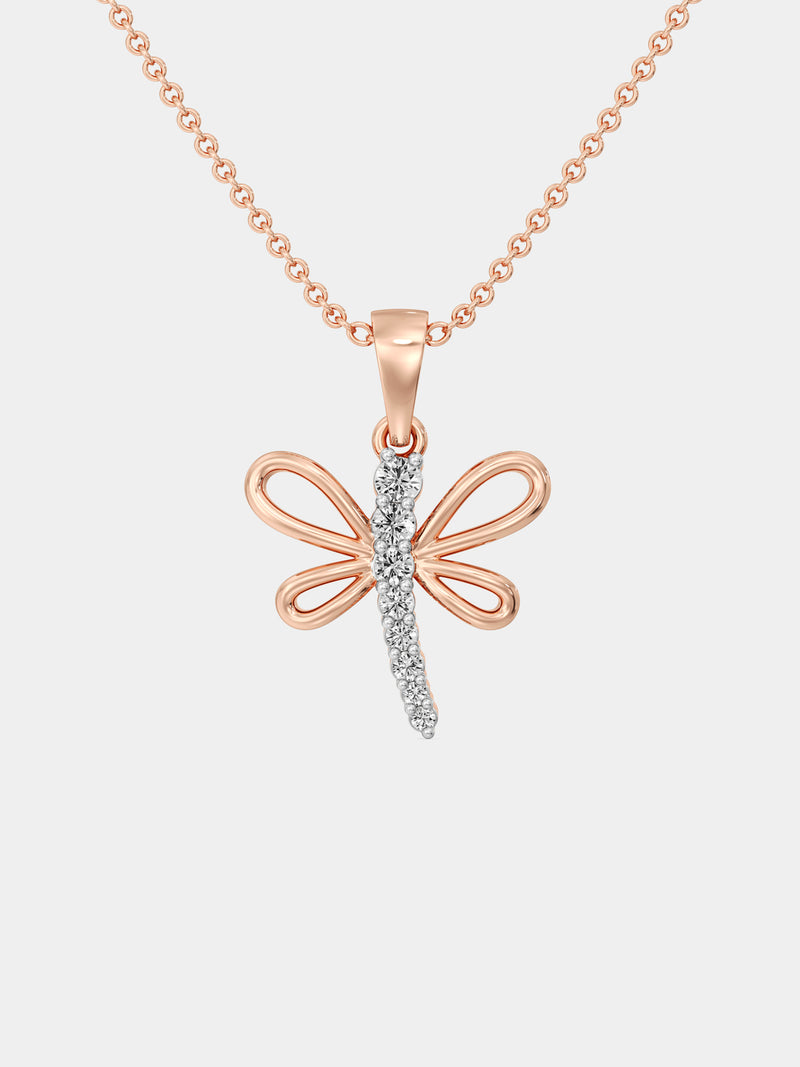 Flutter Spark Dragonfly Necklet - keemti jewels