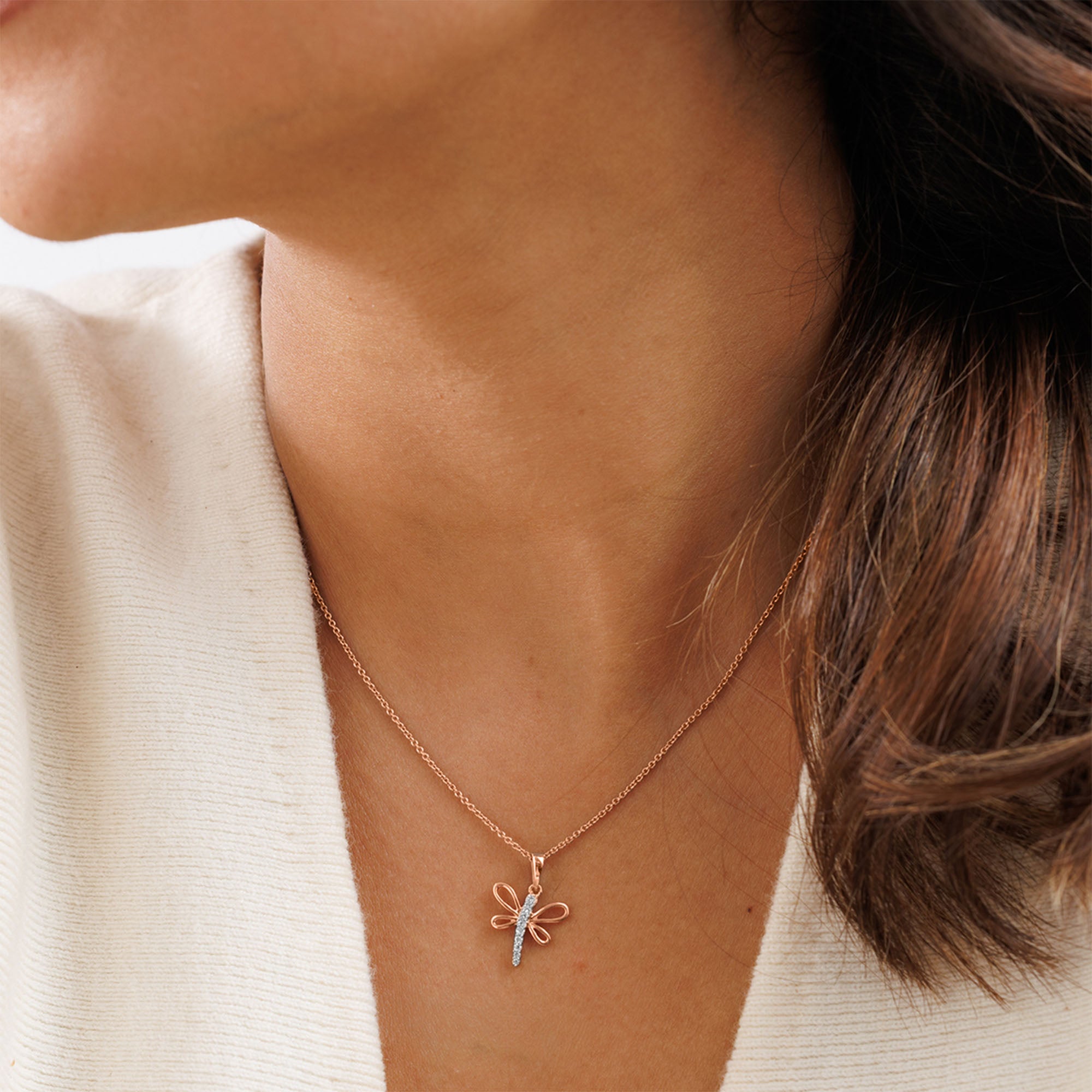 Flutter Spark Dragonfly Necklet - keemti jewels