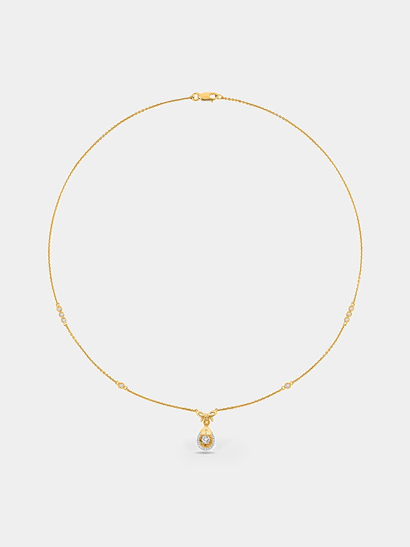 Minimal Drop Beaded Necklet