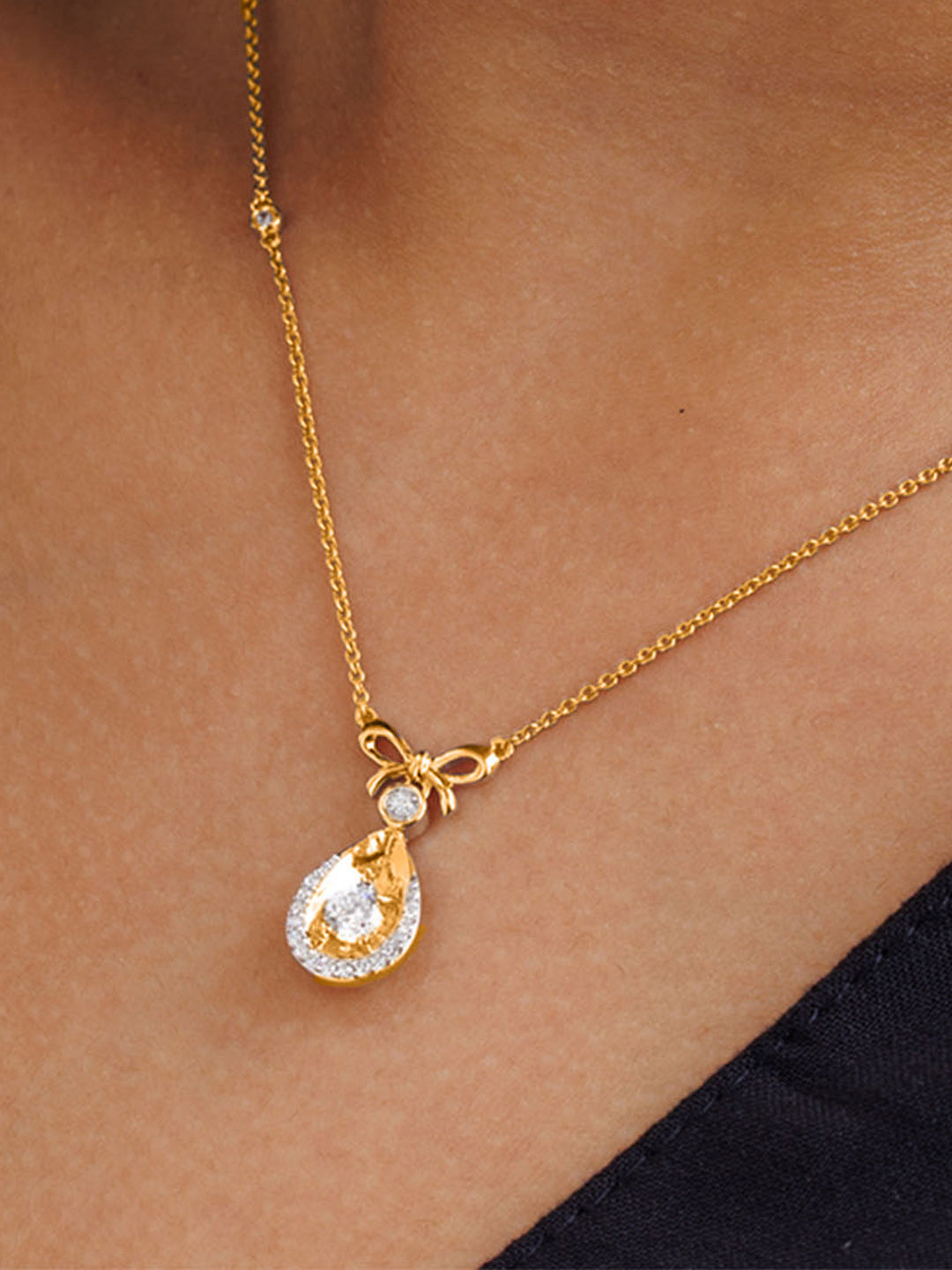 Minimal Drop Beaded Necklet